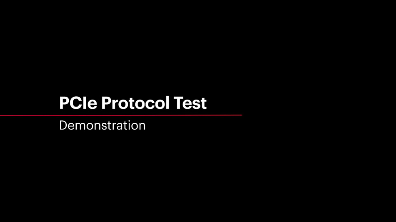 PCIe Protocol Test